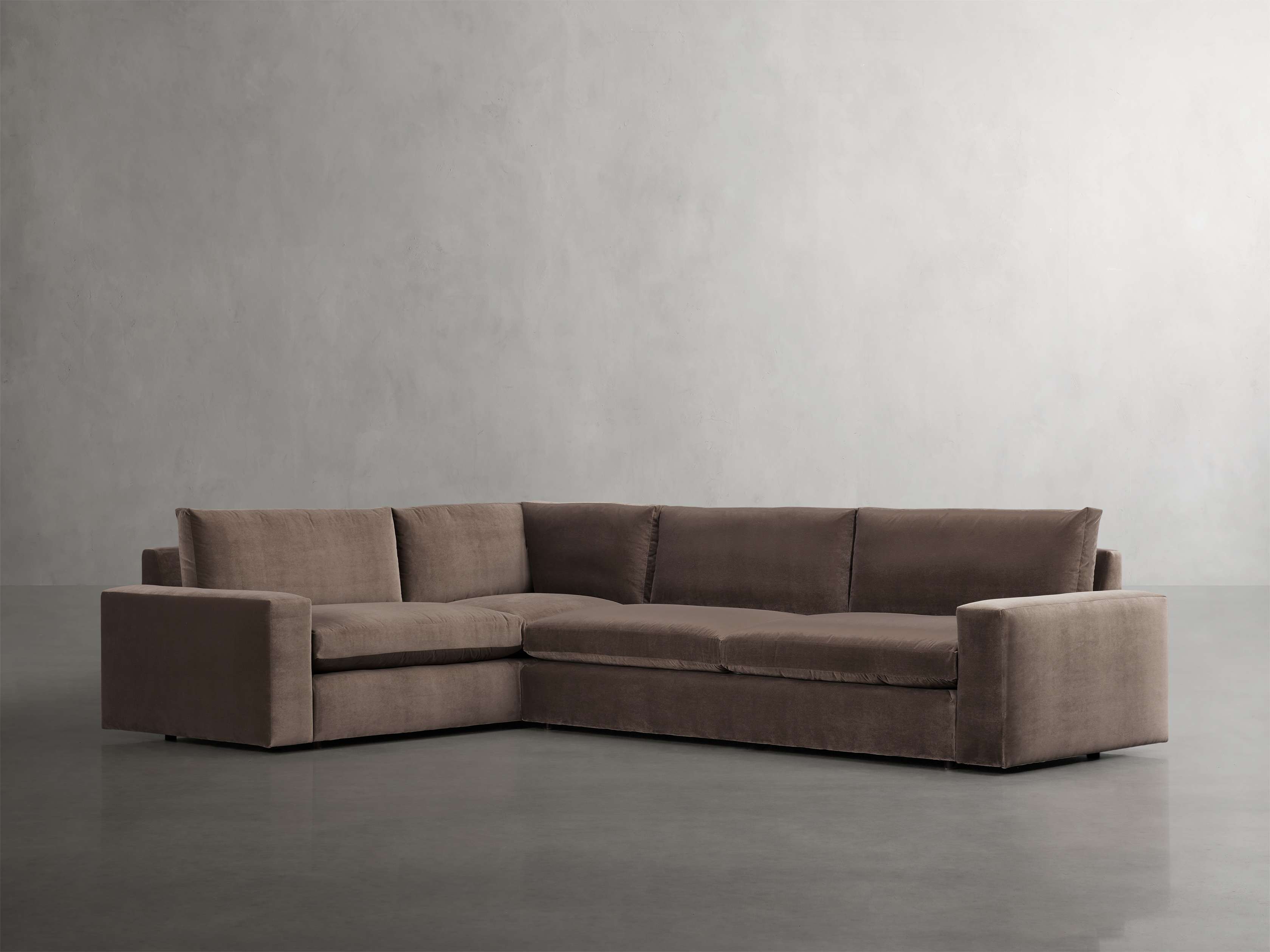 Kipton Wide Arm Two Piece Sectional