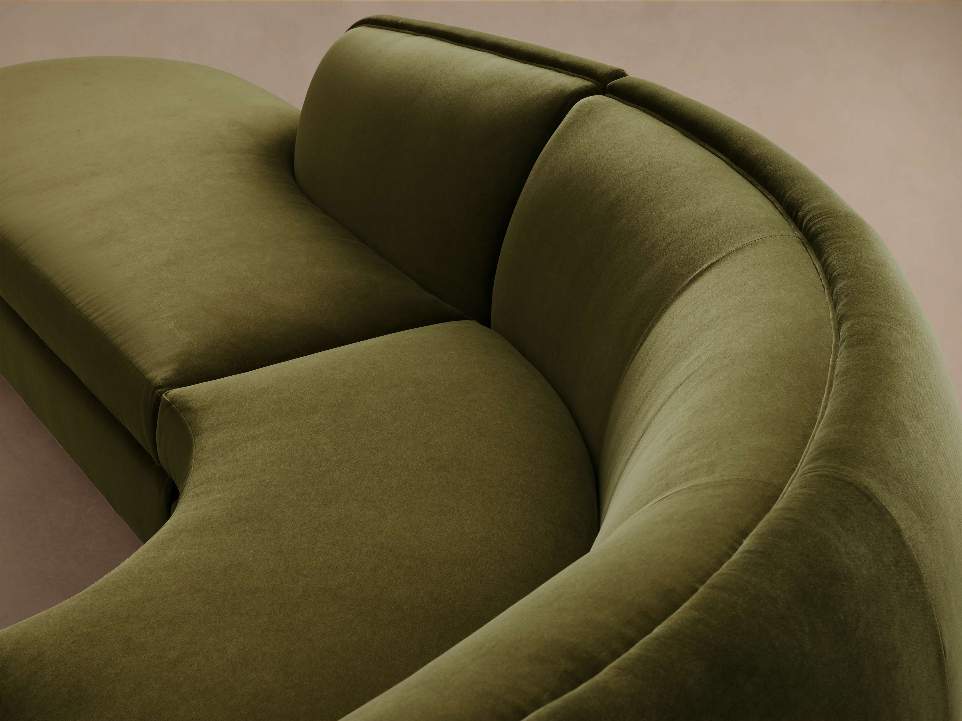 Milana Four-Piece Bumper Sectional