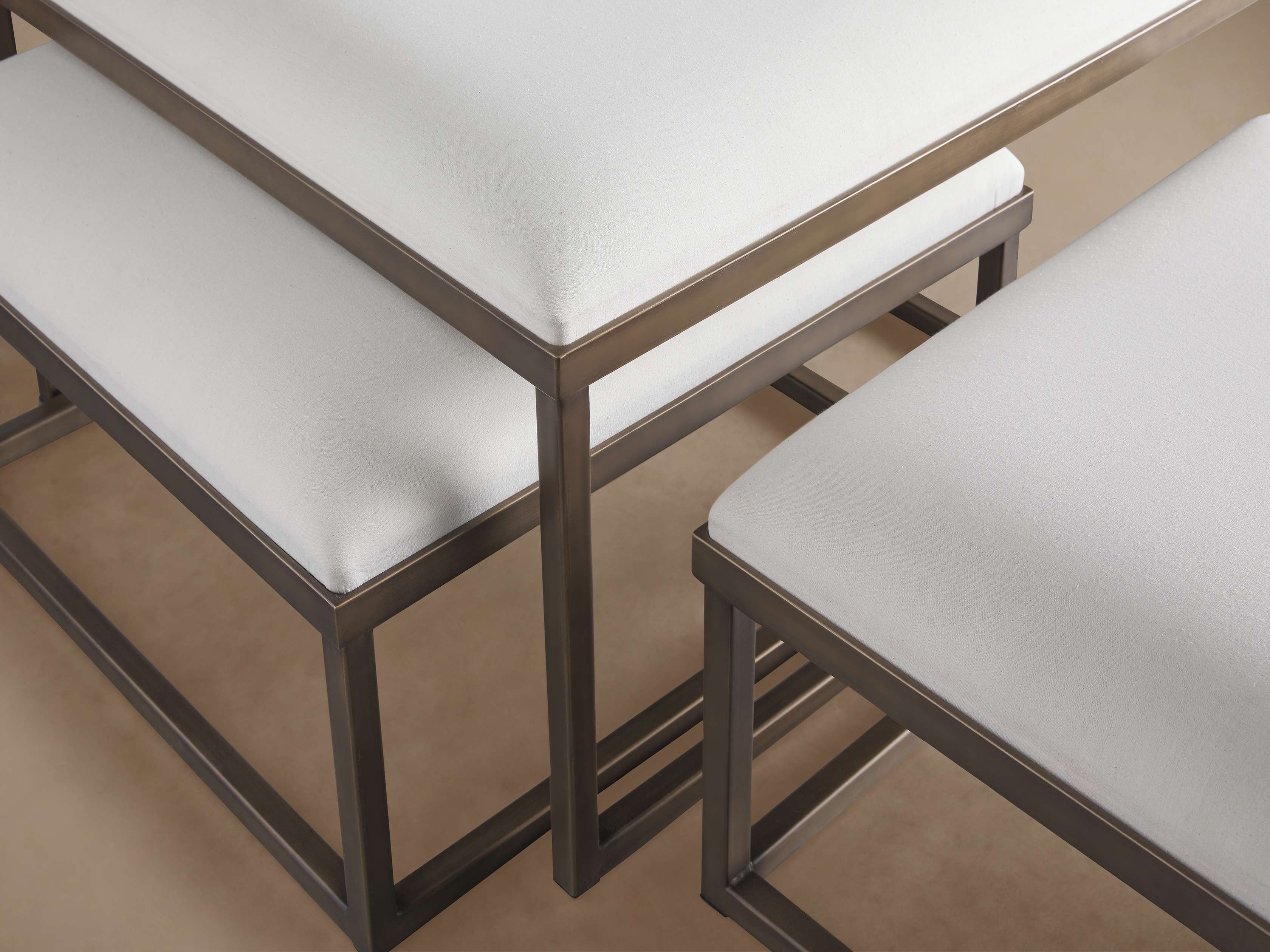 Palmer Upholstered Nesting Ottoman - Thumbnail 5