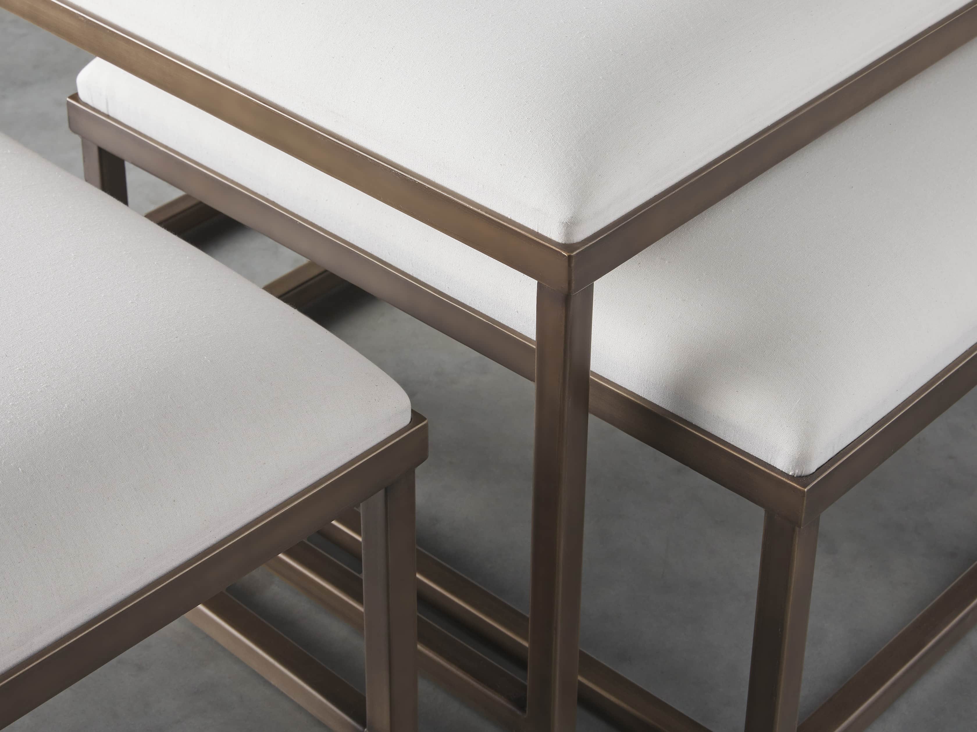 Palmer Upholstered Nesting Ottoman - Thumbnail 4