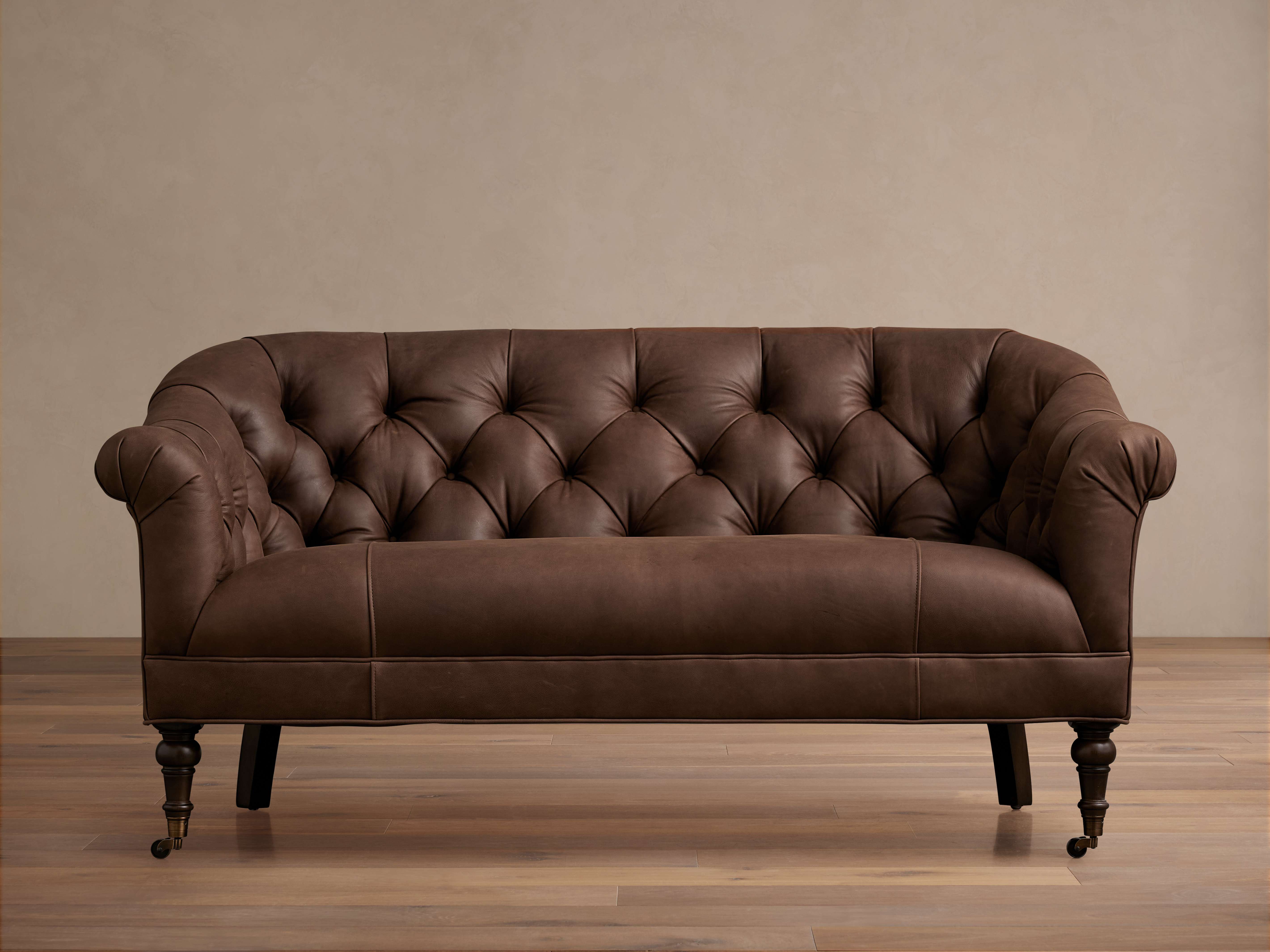 Tangier Leather Settee – Arhaus